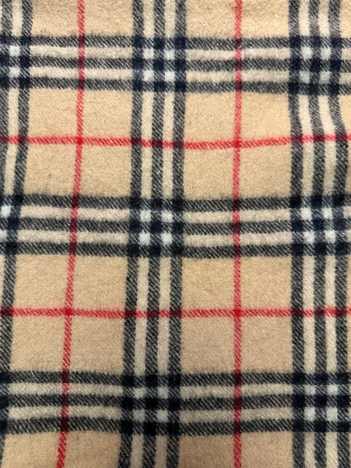 Burberry Schal 100% Lammwolle Vintage – Beige