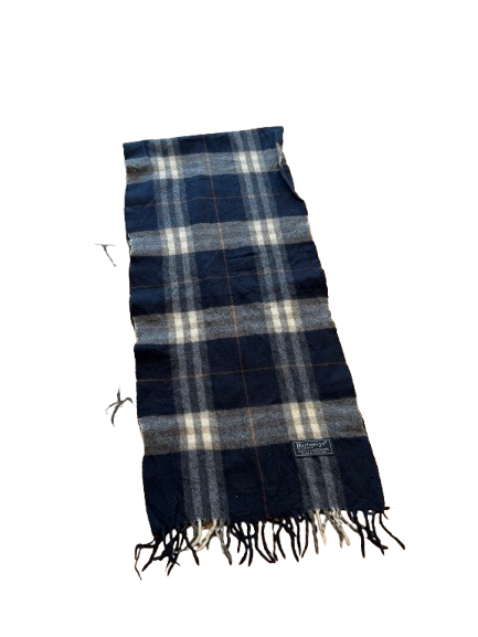 Burberry Schal 100% Lammwolle Vintage - Dunkelblau