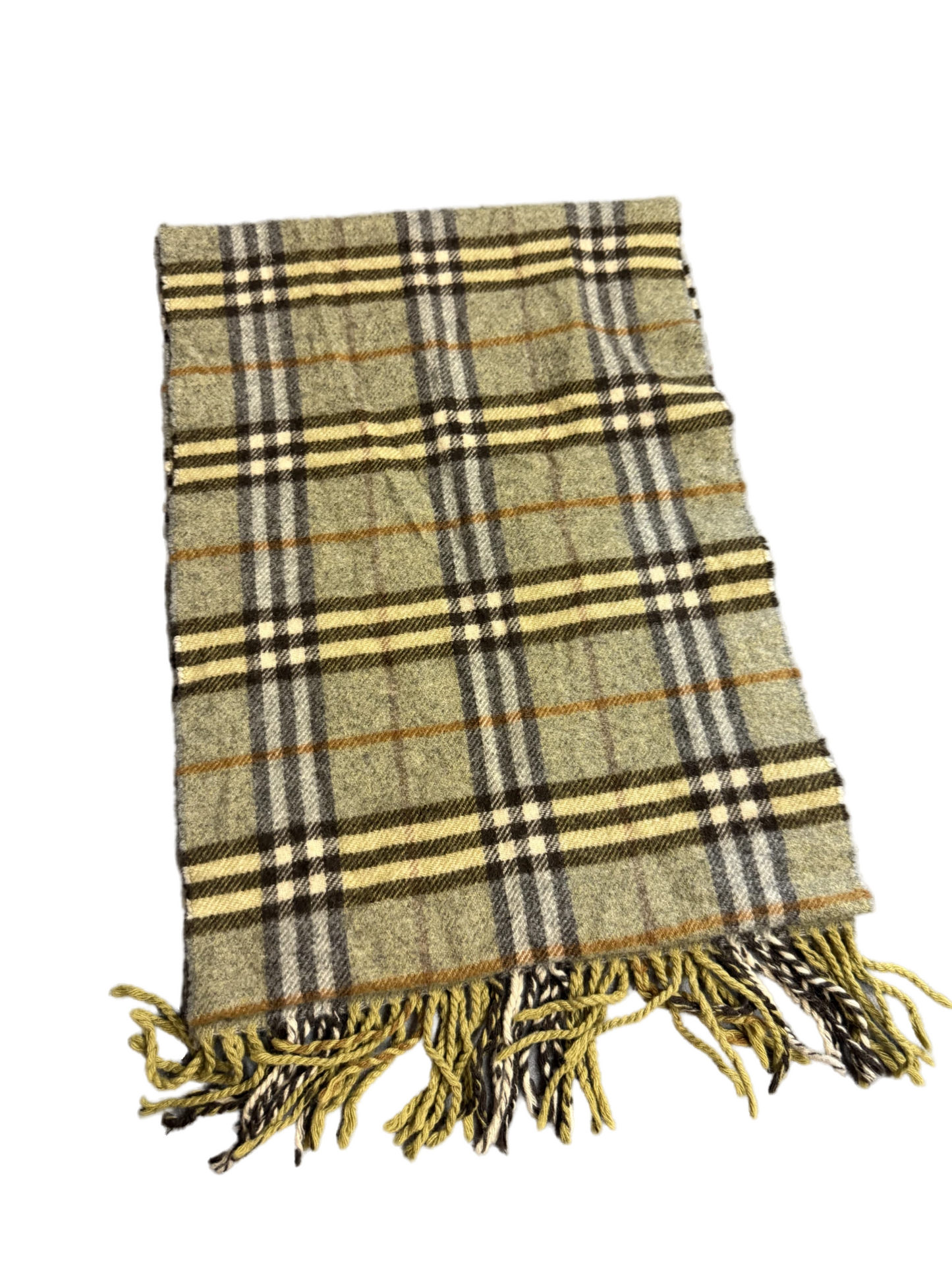 Burberry Schal 100% Lammwolle Vintage – Beige