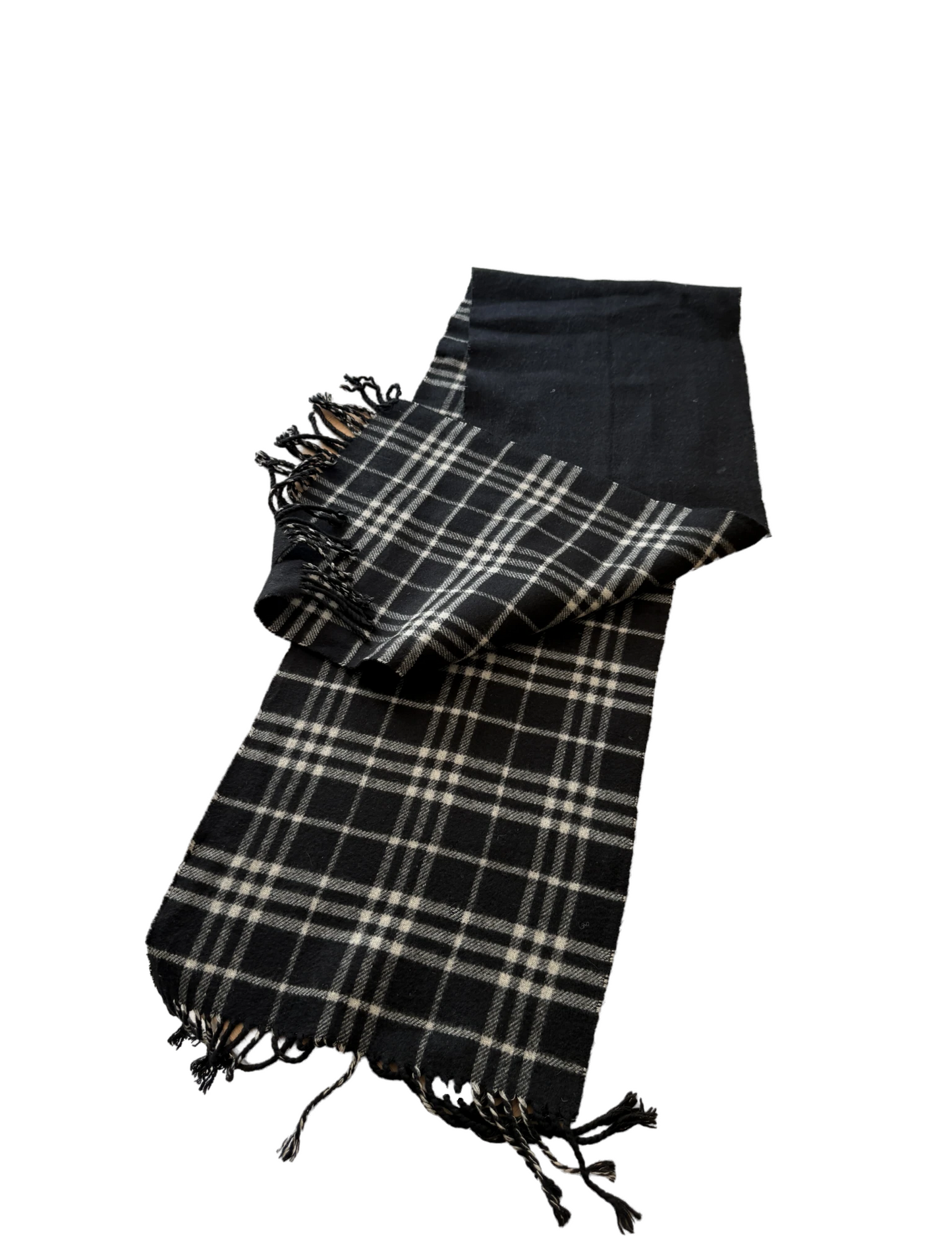 Burberry Schal 100% Kaschmir Vintage – Schwarz
