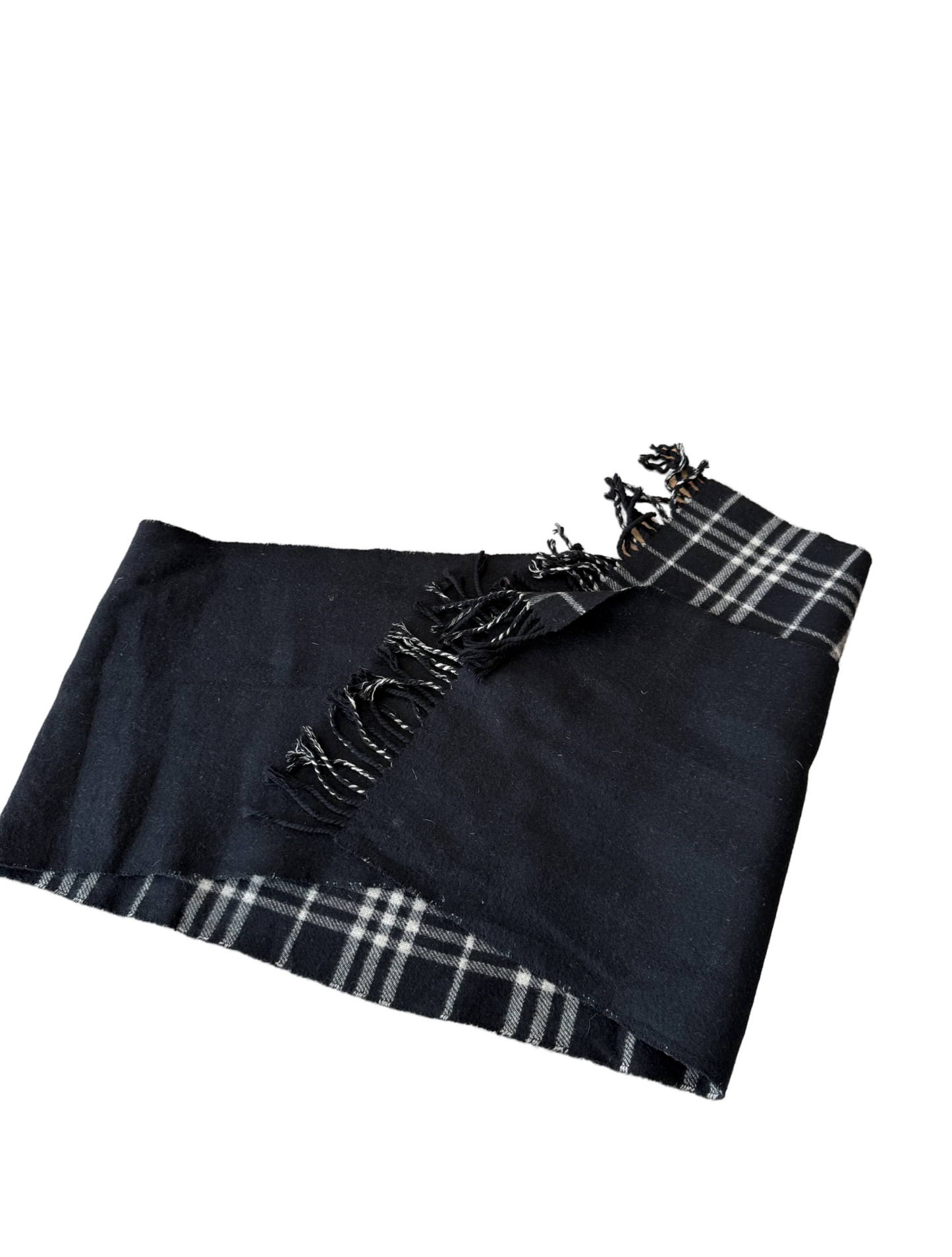 Burberry Schal 100% Kaschmir Vintage – Schwarz