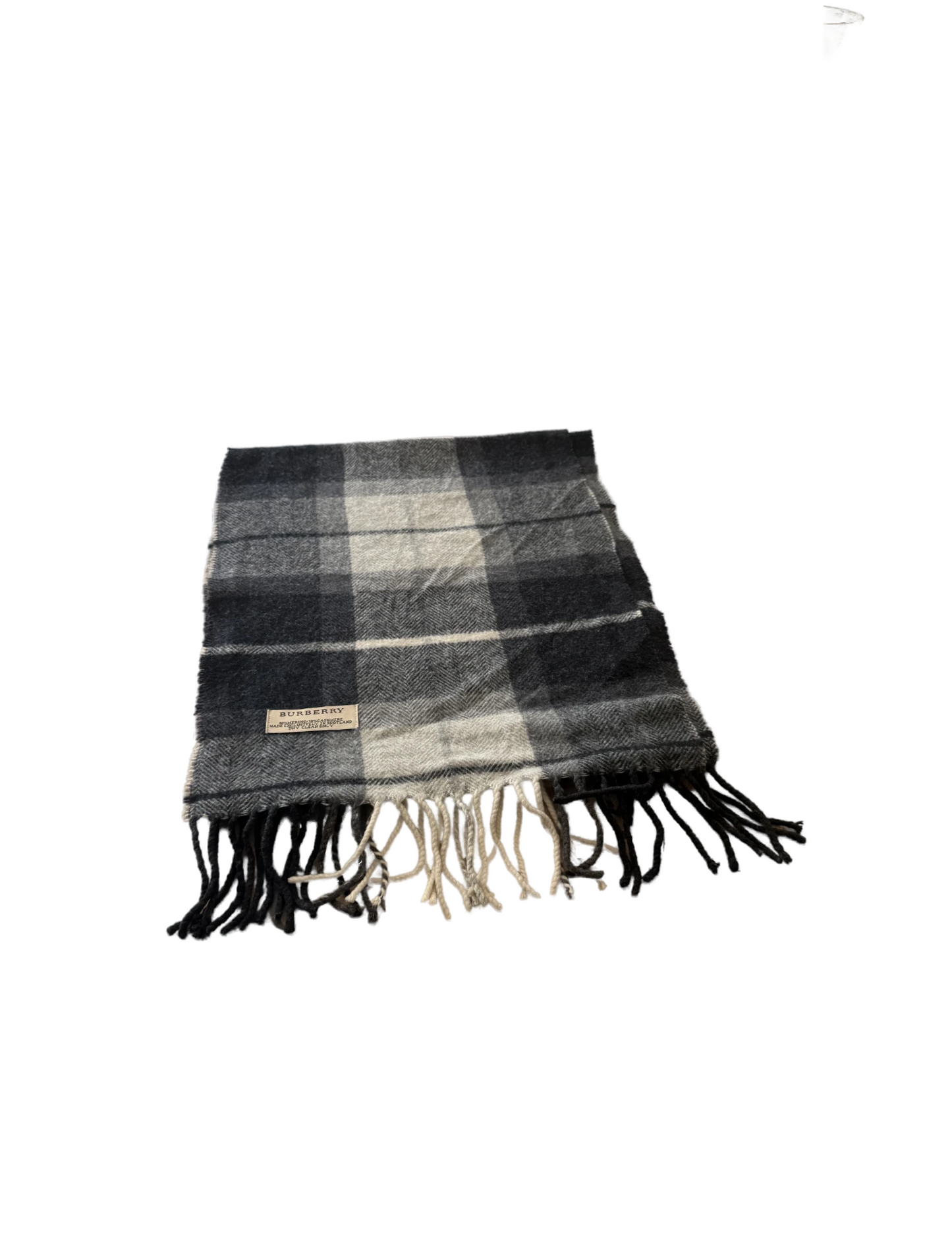 Burberry Schal 90% Merino / 10% Kaschmir Vintage – Grau