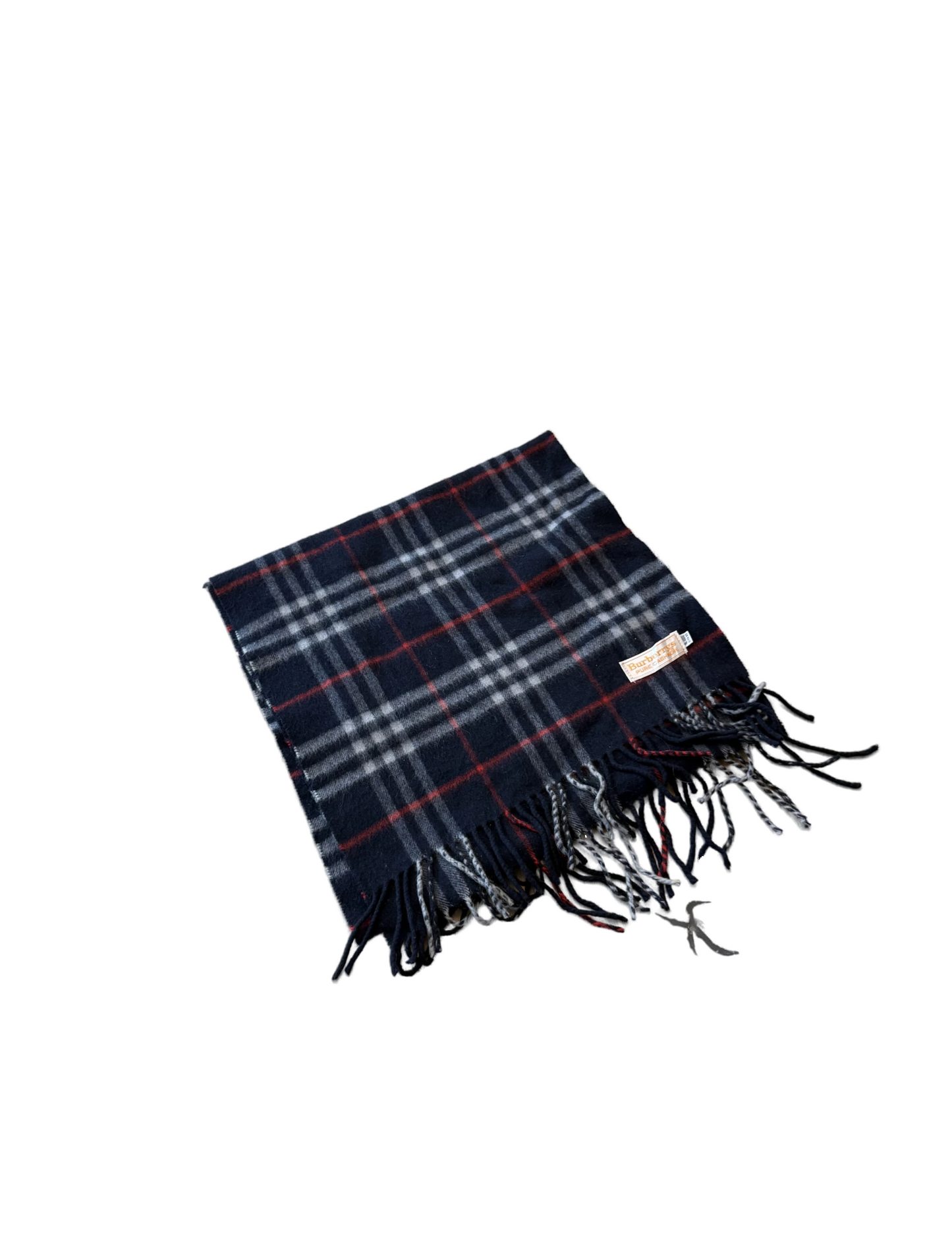 Burberry Schal 100% Kaschmir Vintage – Dunkelblau
