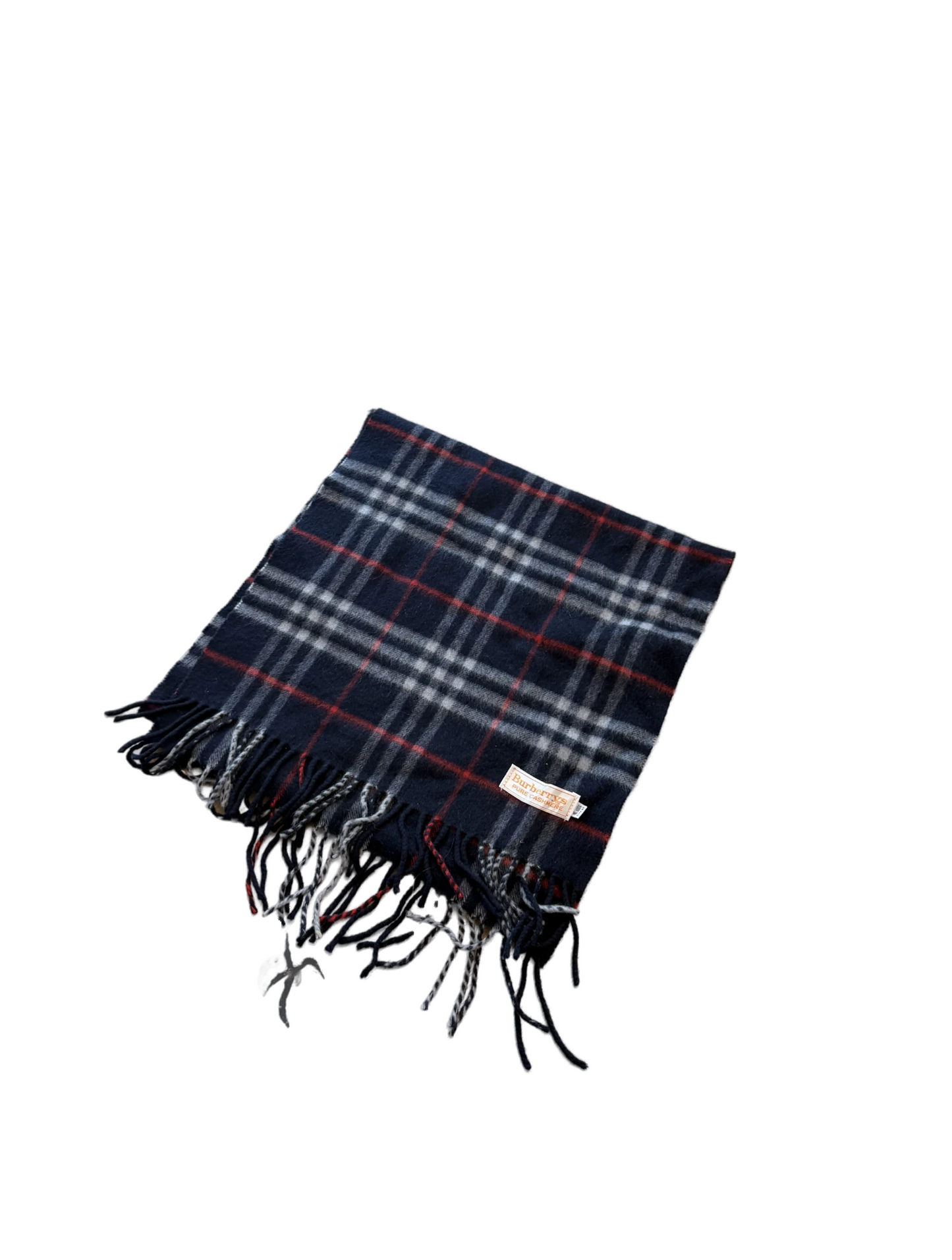 Burberry Schal 100% Kaschmir Vintage – Dunkelblau