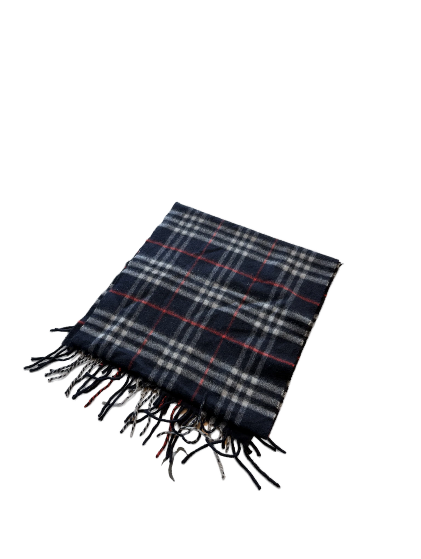 Burberry Schal 100% Kaschmir Vintage – Dunkelblau