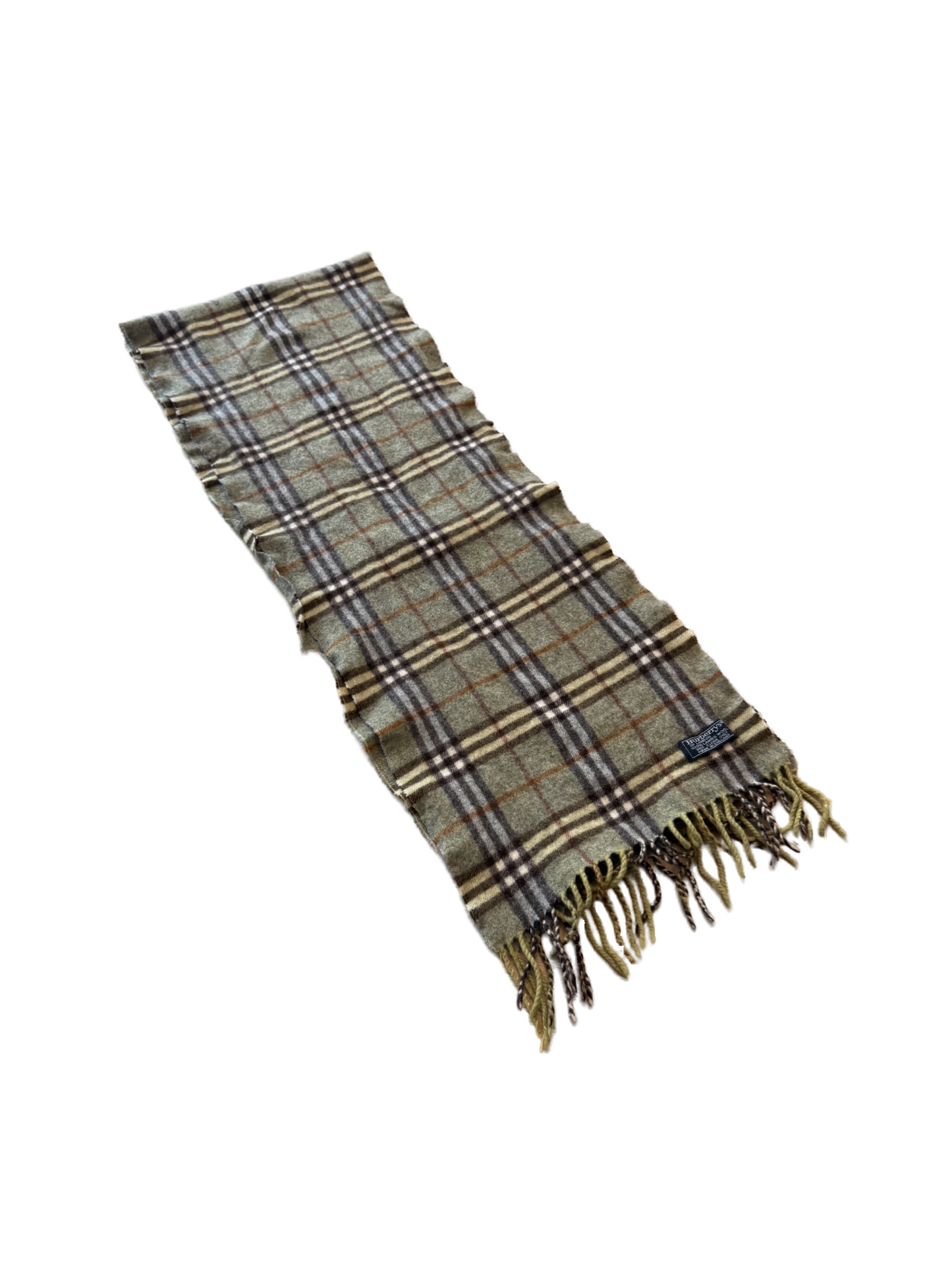 Burberry Schal 100% Lammwolle Vintage – Beige