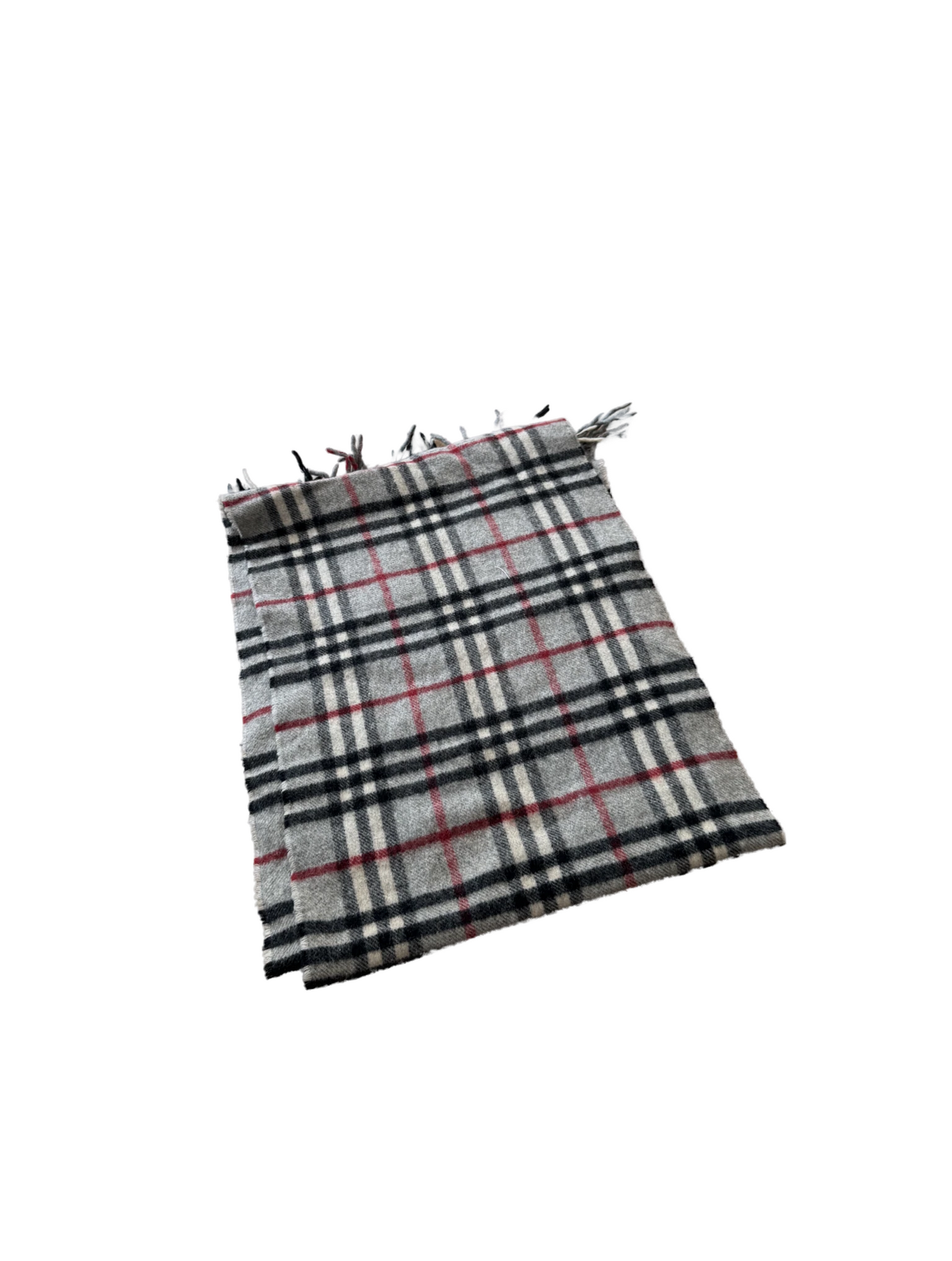 Burberry Schal 100% Lammwolle Vintage – Grau