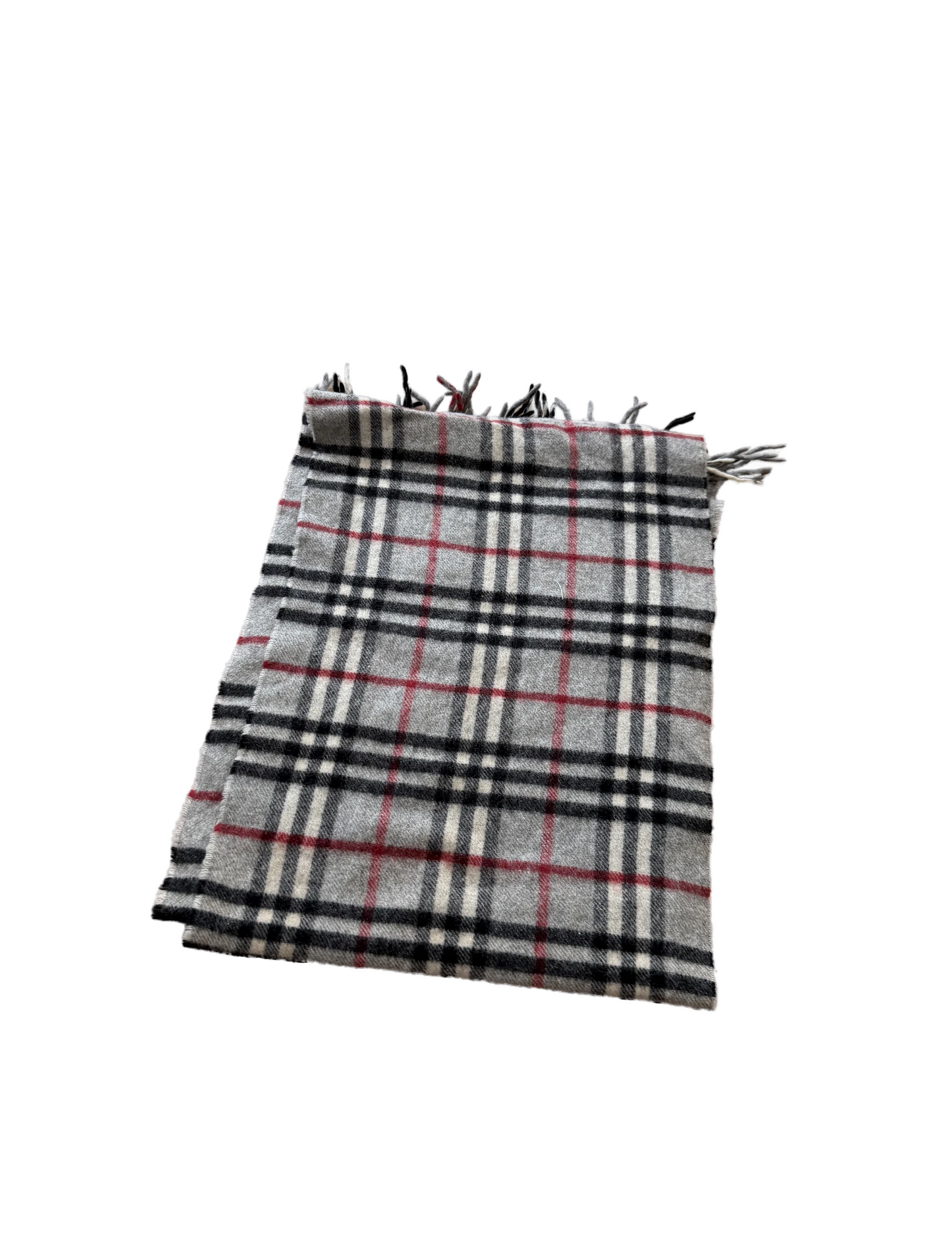 Burberry Schal 100% Lammwolle Vintage – Grau