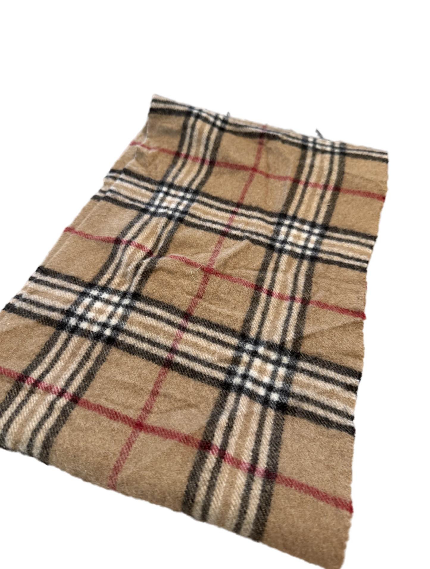 Burberry Schal 100% Lammwolle Vintage – Beige/Braun