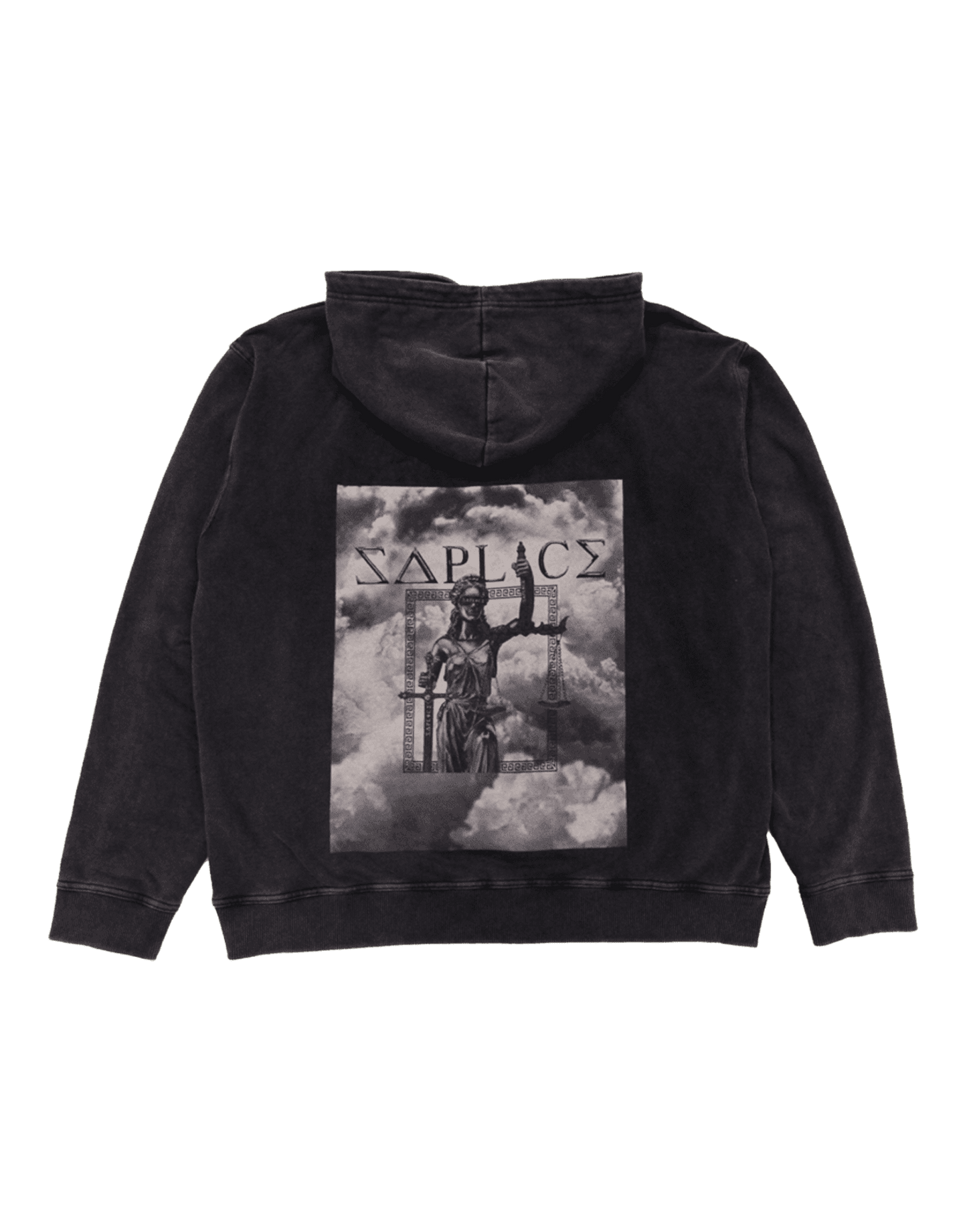 Saplice Oversized Hoodie Backprint - Grey