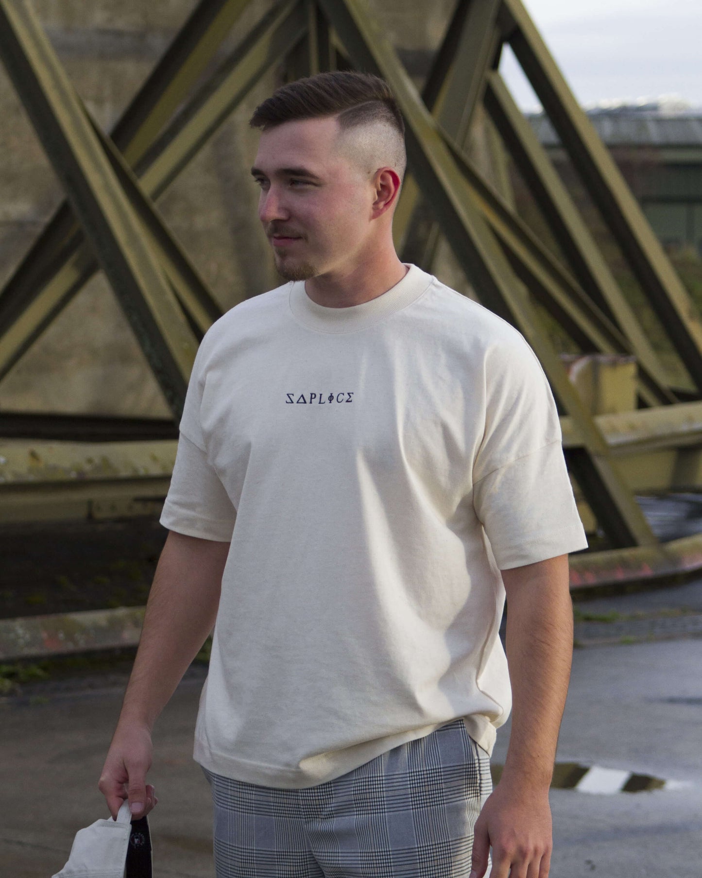 Saplice Oversized Tee - Natural Raw