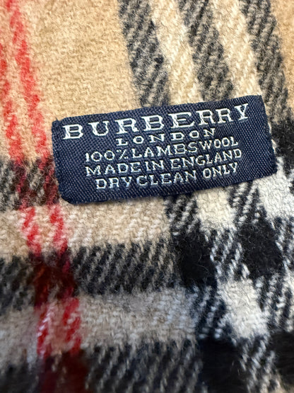 Burberry Schal 100% Lammwolle Vintage – Beige