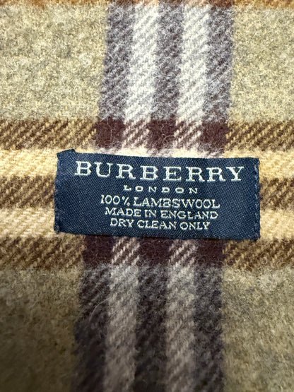 Burberry Schal 100% Lammwolle Vintage – Grün