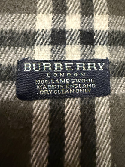 Burberry Schal 100% Lammwolle Vintage – Grau