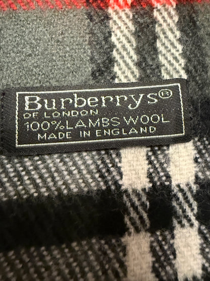 Burberry Schal 100% Lammwolle Vintage – Grau