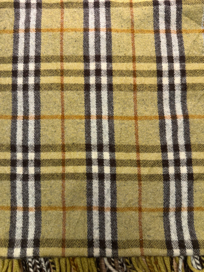 Burberry Schal 100% Lammwolle Vintage – Gelb