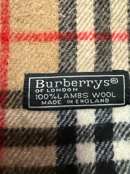 Burberry Schal 100% Lammwolle Vintage – Beige