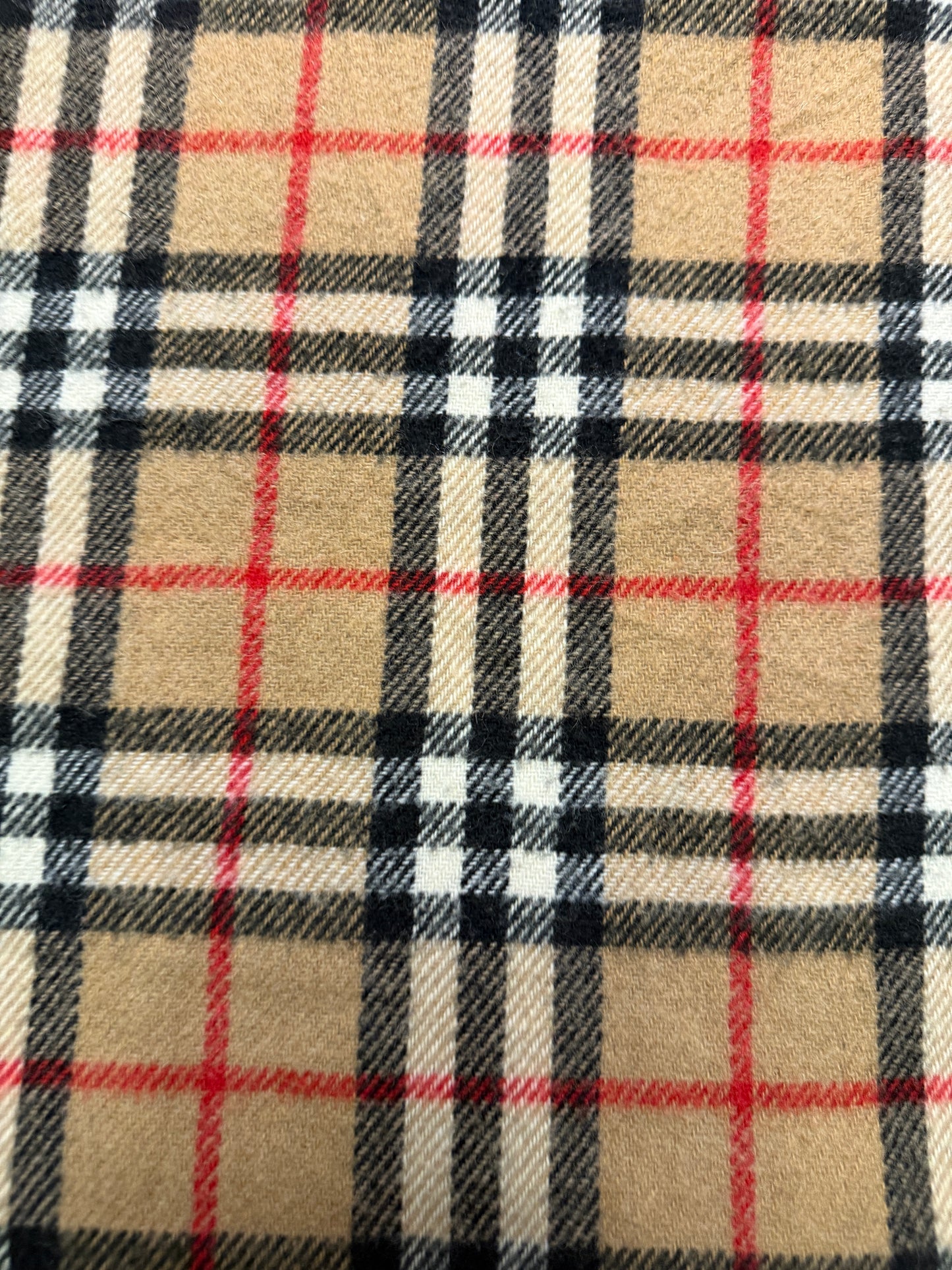 Burberry Schal 100% Lammwolle Vintage – Beige