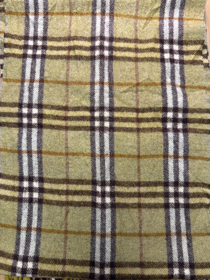 Burberry Schal 100% Lammwolle Vintage – Grün