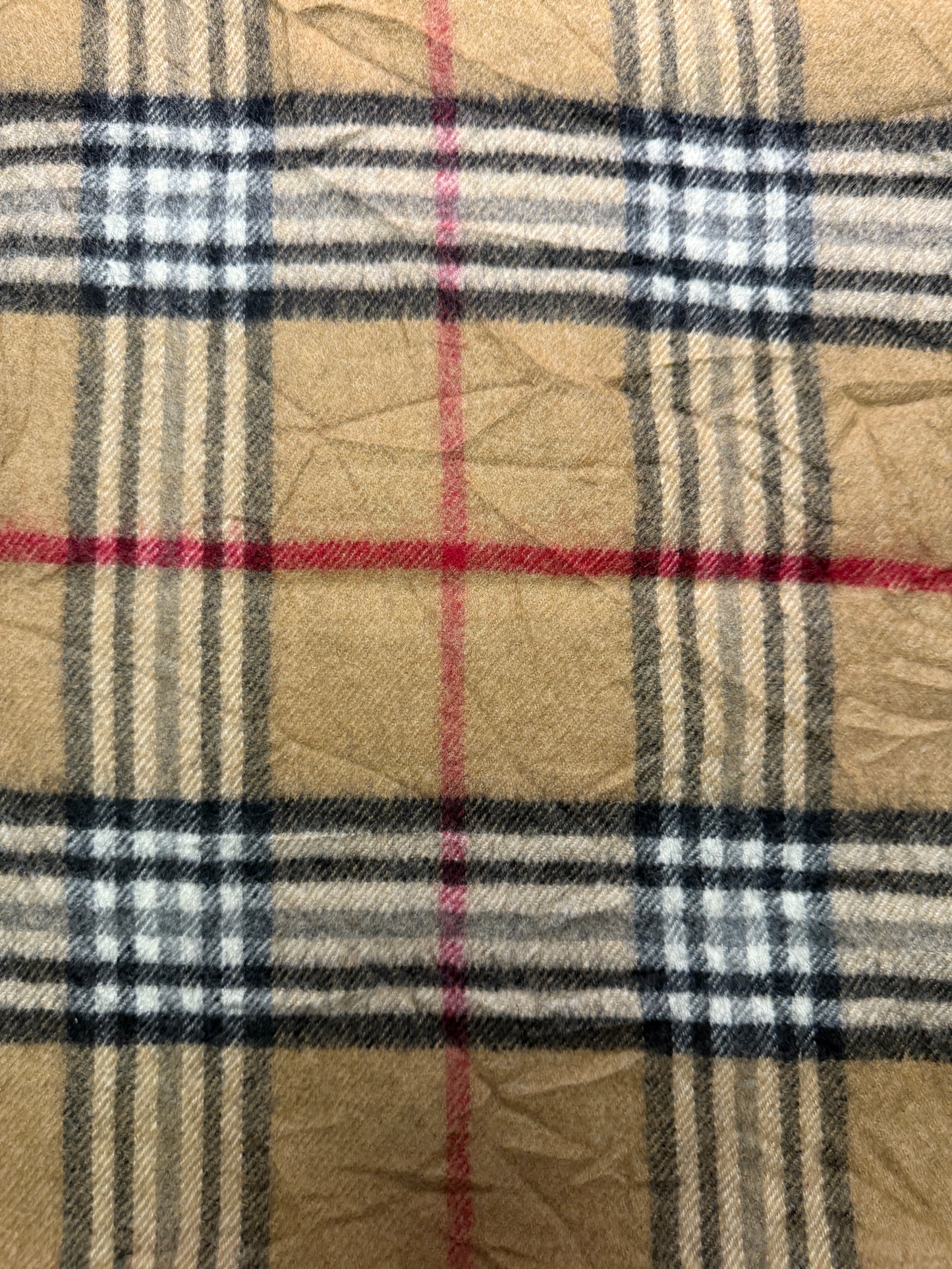 Burberry Schal 100% Lammwolle Vintage – Beige