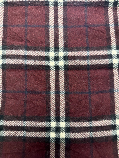 Burberry Schal 100% Lammwolle Vintage – Rot