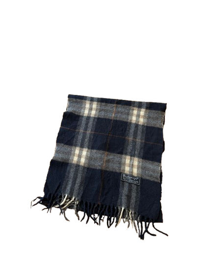 Burberry Schal 100% Lammwolle  Vintage - Dunkelblau