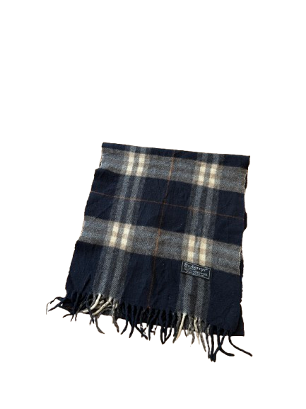 Burberry Schal 100% Lammwolle  Vintage - Dunkelblau