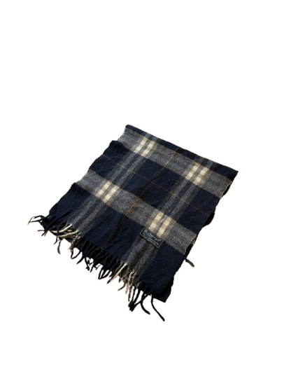 Burberry Schal 100% Lammwolle  Vintage - Dunkelblau