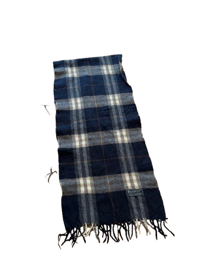 Burberry Schal 100% Lammwolle  Vintage - Dunkelblau