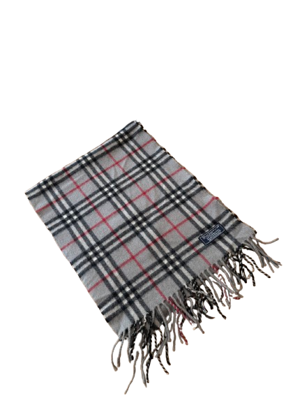Burberry Schal 100% Lammwolle  Vintage – Grau