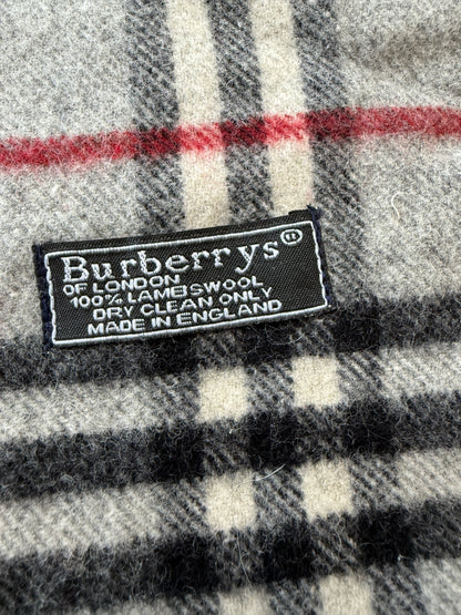 Burberry Schal 100% Lammwolle  Vintage – Grau