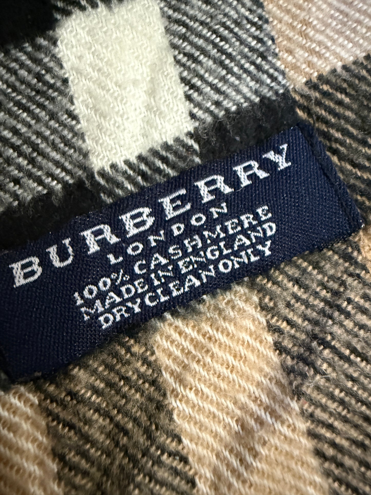 Burberry Schal 100% Kaschmir Vintage – Beige