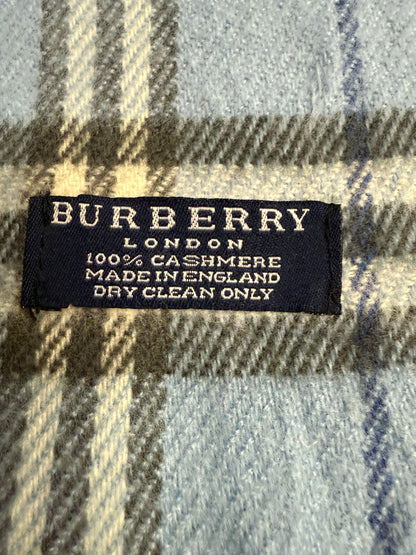 Burberry Schal 100% Kaschmir Vintage – Blau