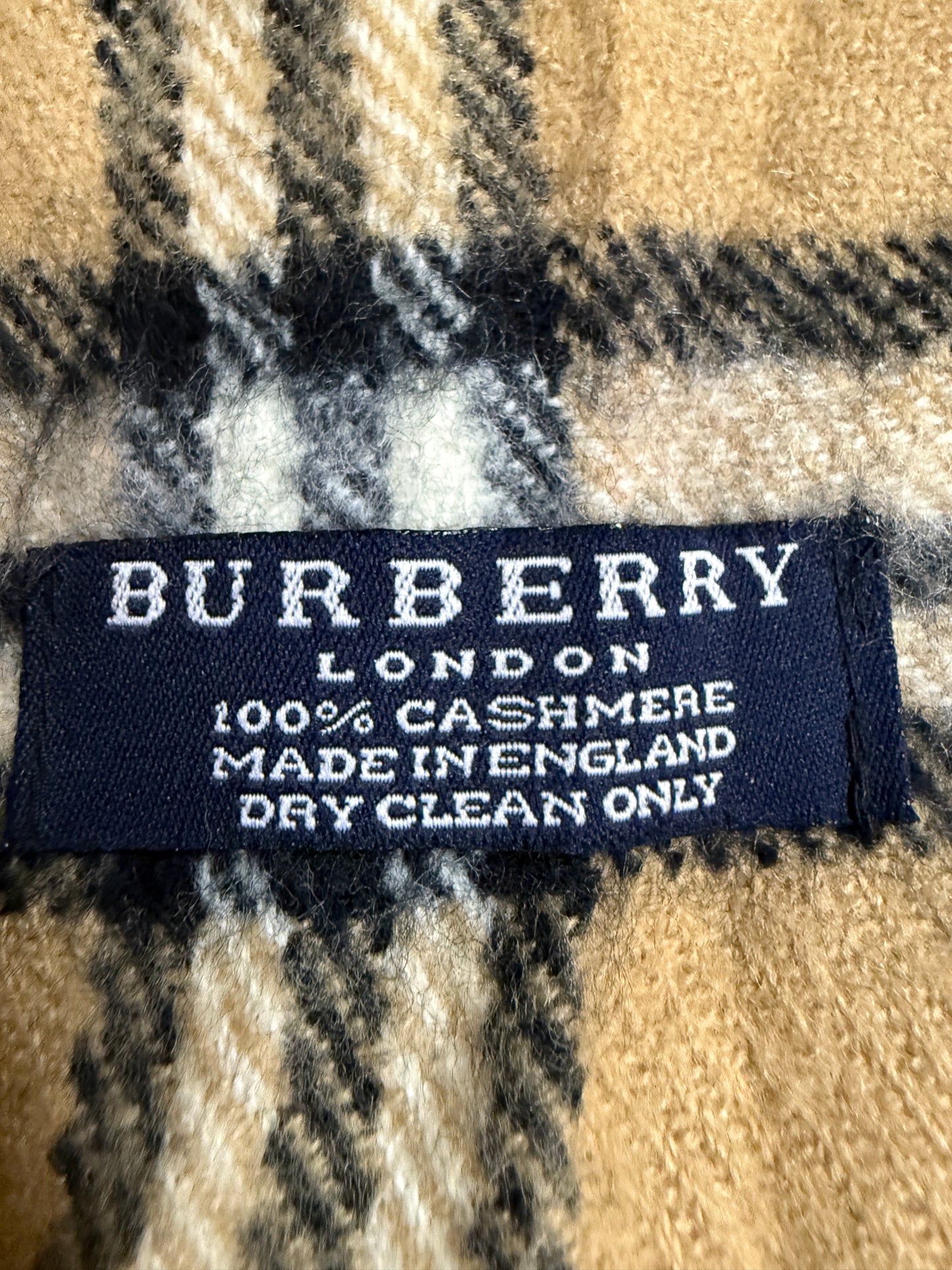 Burberry Schal 100% Kaschmir Vintage – Beige