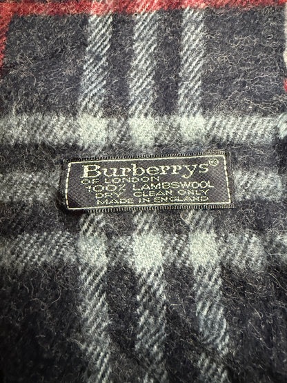 Burberry Schal 100% Lammwolle Vintage – Grau