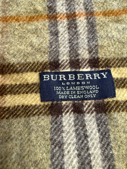Burberry Schal 100% Lammwolle Vintage – Beige
