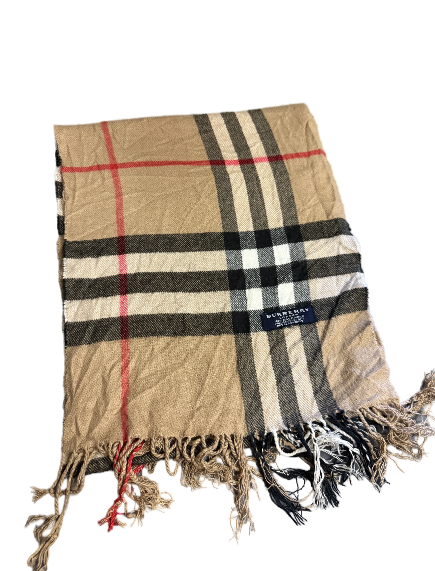 Burberry Schal 100% Kaschmir Vintage – Beige