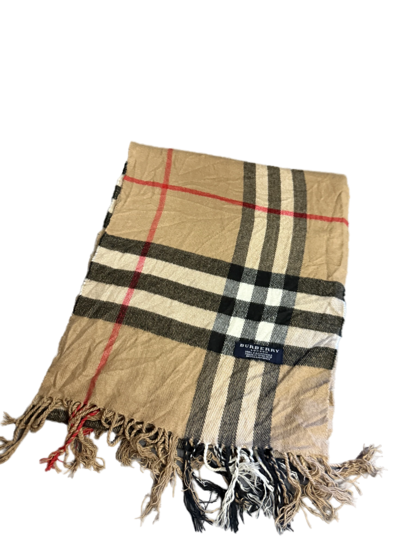 Burberry Schal 100% Kaschmir Vintage – Beige