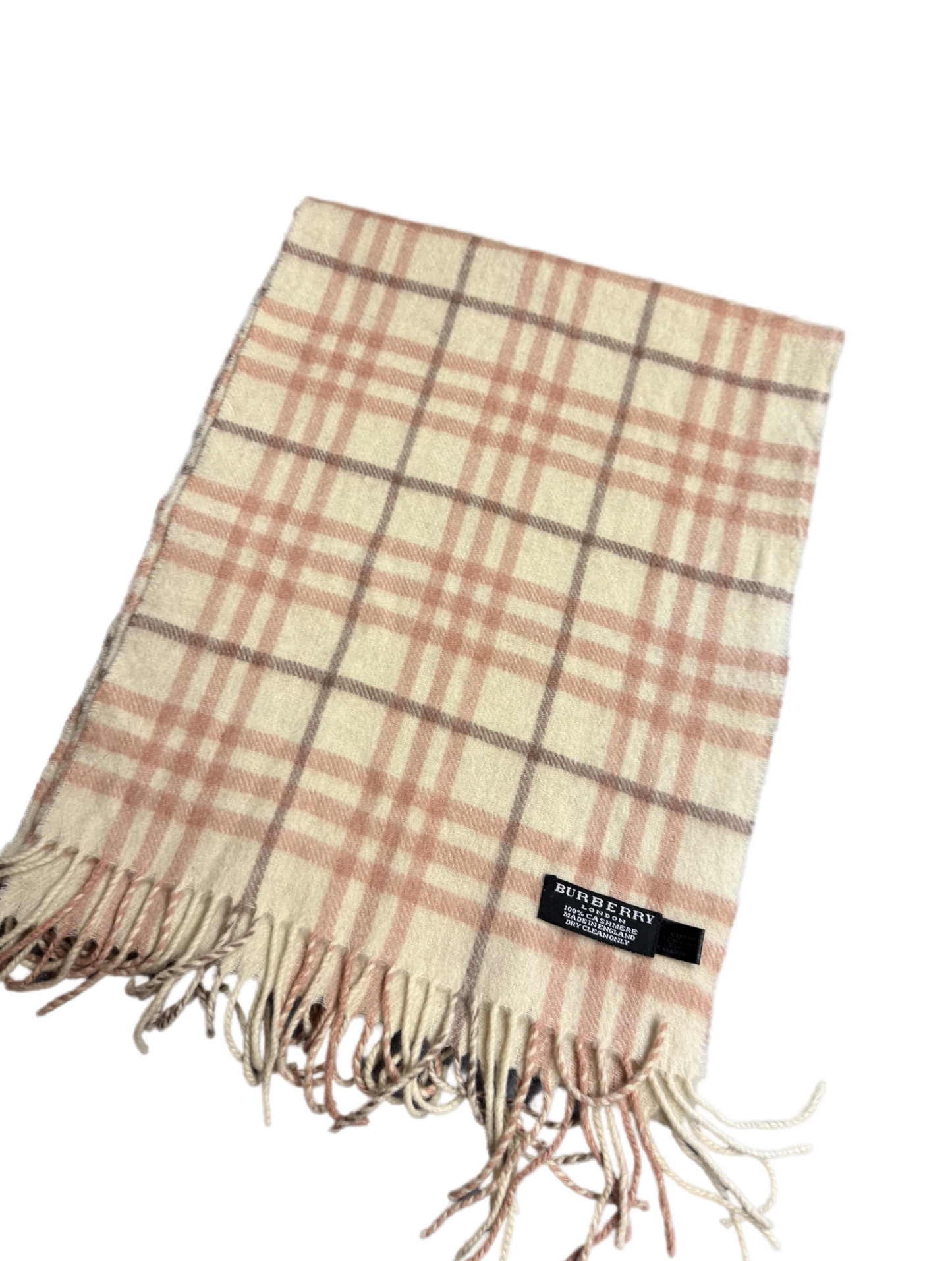 Burberry Schal 100% Kaschmir Vintage – Rosa