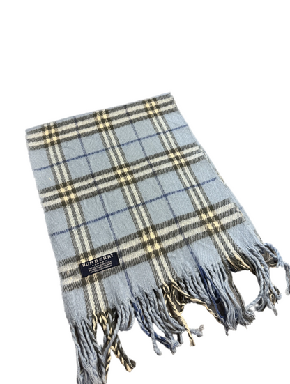 Burberry Schal 100% Kaschmir Vintage – Blau