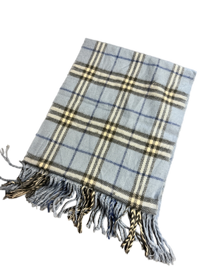 Burberry Schal 100% Kaschmir Vintage – Blau