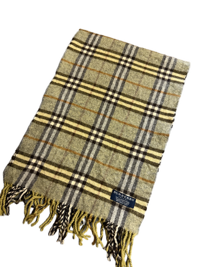 Burberry Schal 100% Lammwolle Vintage – Beige