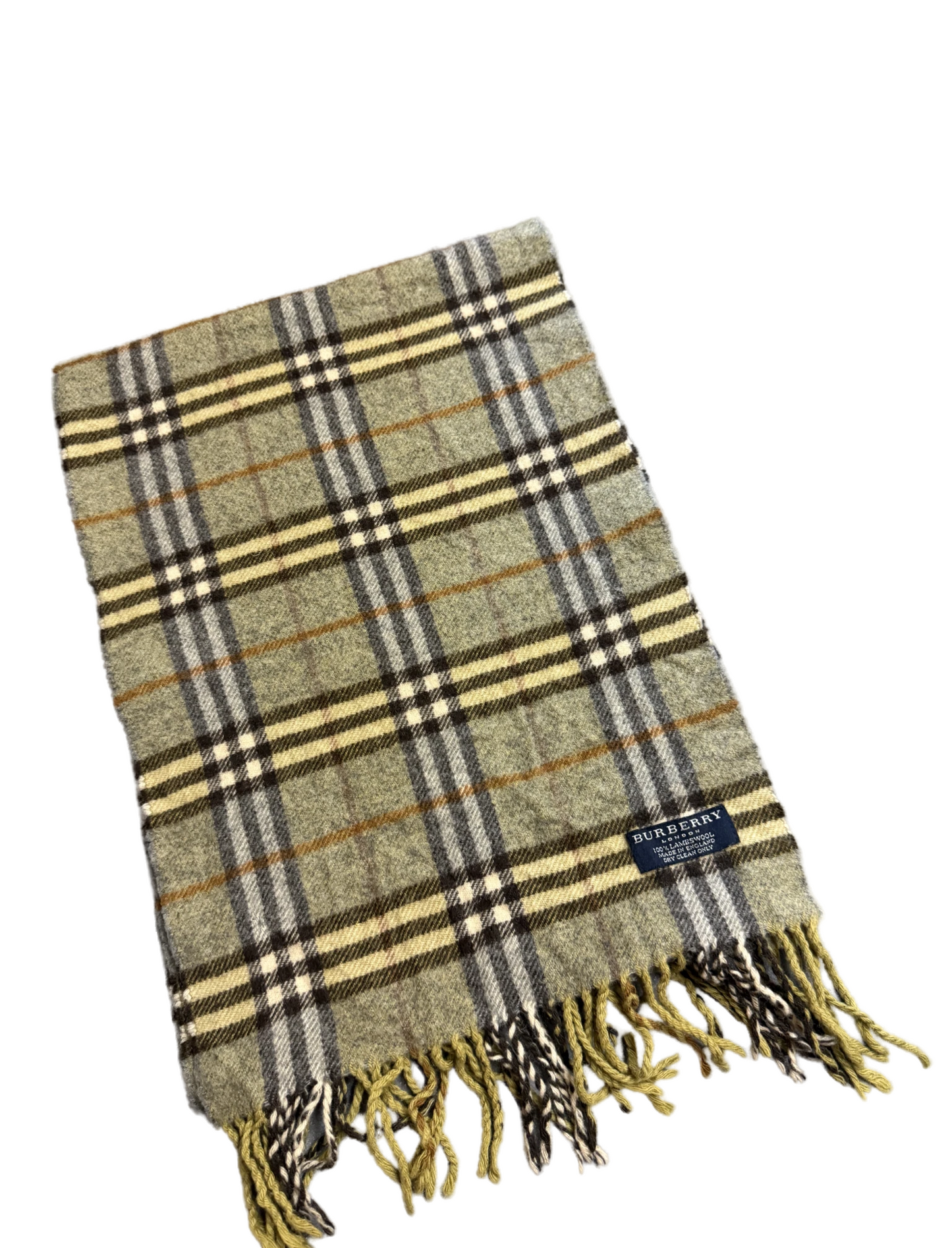 Burberry Schal 100% Lammwolle Vintage – Beige