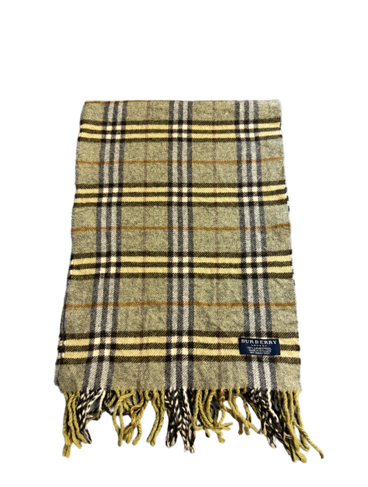 Burberry Schal 100% Lammwolle Vintage – Beige
