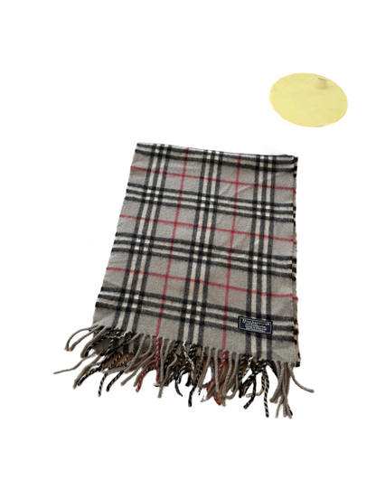Burberry Schal 100% Lammwolle  Vintage – Grau
