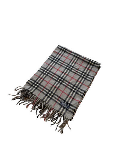 Burberry Schal 100% Lammwolle  Vintage – Grau