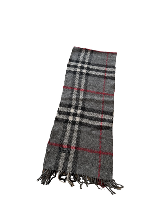 Burberry Schal 100% Lammwolle  Vintage – Grau