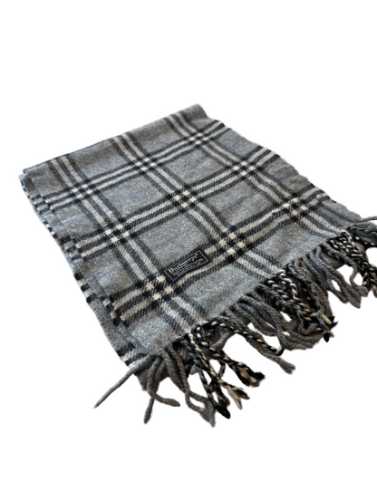 Burberry Schal 100% Lammwolle  Vintage – Grau