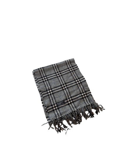 Burberry Schal 100% Lammwolle  Vintage – Grau