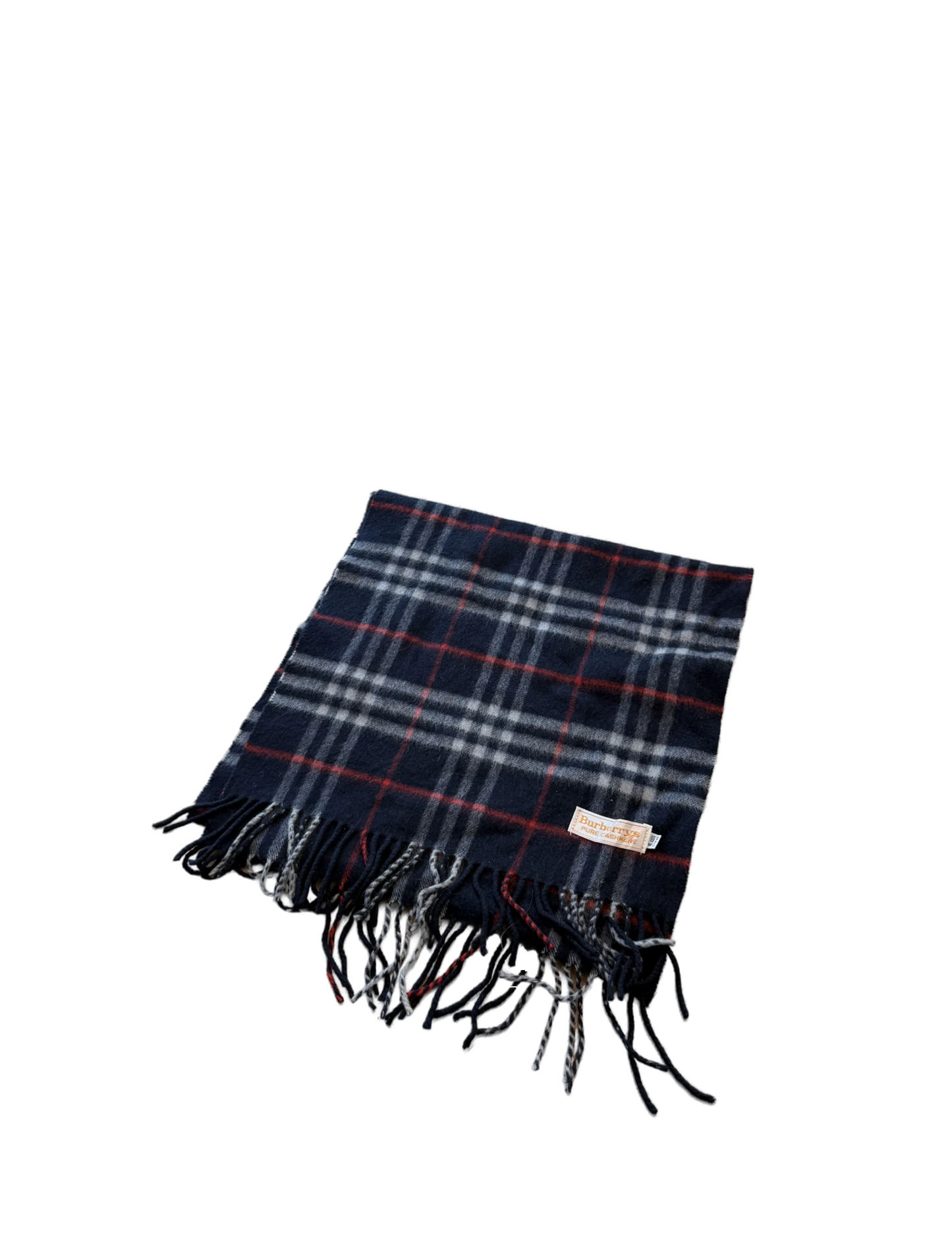 Burberry Schal 100% Kaschmir Vintage – Dunkelblau